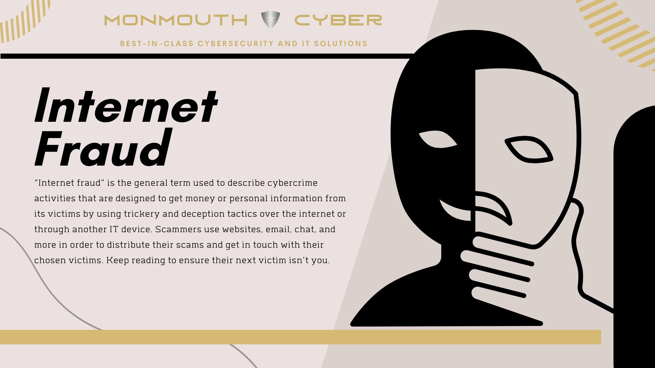 Internet fraud blog heading banner.